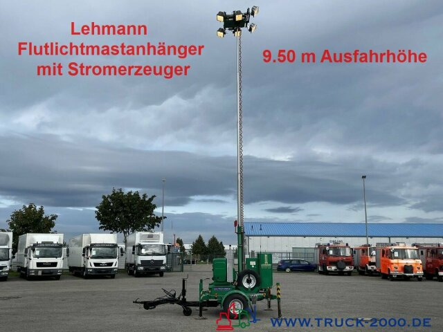 Lehmann Lichtmastanhänger + 20 kVA Stromerzeuger - Mat d'éclairage: photos 1 Lehmann Lichtmastanhänger + 20 kVA Stromerzeuger - Mat d'éclairage: photos 1