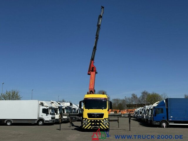 Camion plateau, Camion grue MAN TGS 26.400 Kran PK42502D * Container * LBW *: photos 7