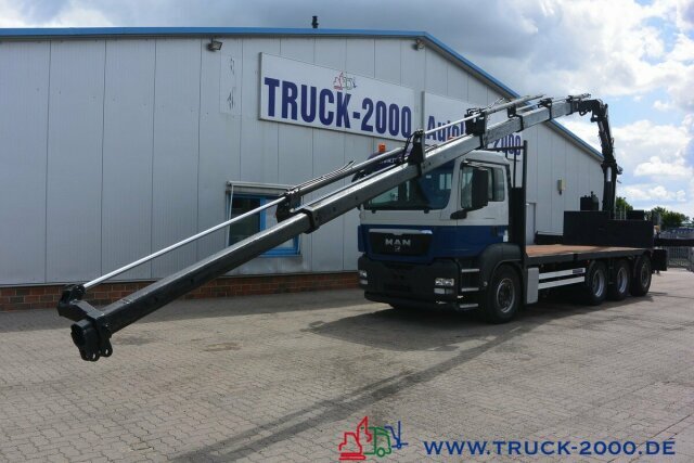 Camion plateau, Camion grue MAN TGS 35.400 8x4 Effer 250 6S Höhe 23,5m NL:16,3T: photos 13