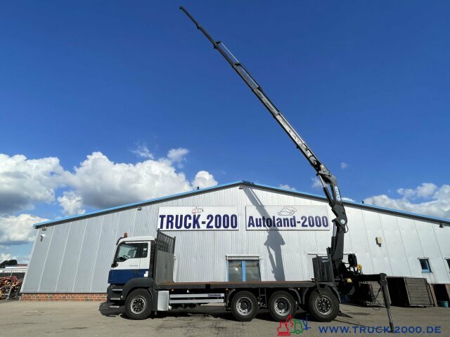 Camion plateau, Camion grue MAN TGS 35.400 8x4 Effer 250 6S Höhe 23,5m NL:16,3T: photos 14