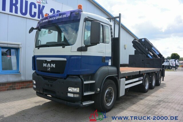 Camion plateau, Camion grue MAN TGS 35.400 8x4 Effer 250 6S Höhe 23,5m NL:16,3T: photos 8