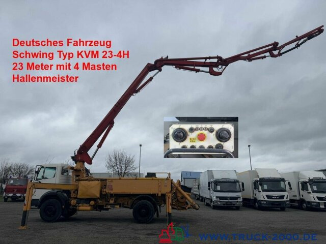 Mercedes-Benz 1722 Betonpumpe Schwing 23m 4 Mast Hallenmeister - Camion grue: photos 1 Mercedes-Benz 1722 Betonpumpe Schwing 23m 4 Mast Hallenmeister - Camion grue: photos 1