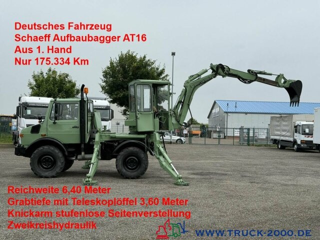 Unimog U427/10 Schaeff Mobilbagger AT 16 NUR 175 TKM - Véhicule utilitaire: photos 1 Unimog U427/10 Schaeff Mobilbagger AT 16 NUR 175 TKM - Véhicule utilitaire: photos 1