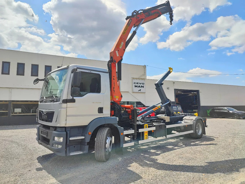 MAN TGM 18.290 4x2 Euro 6 + Crane Palfinger PK15500 - Camion ampliroll, Camion grue: photos 1 MAN TGM 18.290 4x2 Euro 6 + Crane Palfinger PK15500 - Camion ampliroll, Camion grue: photos 1
