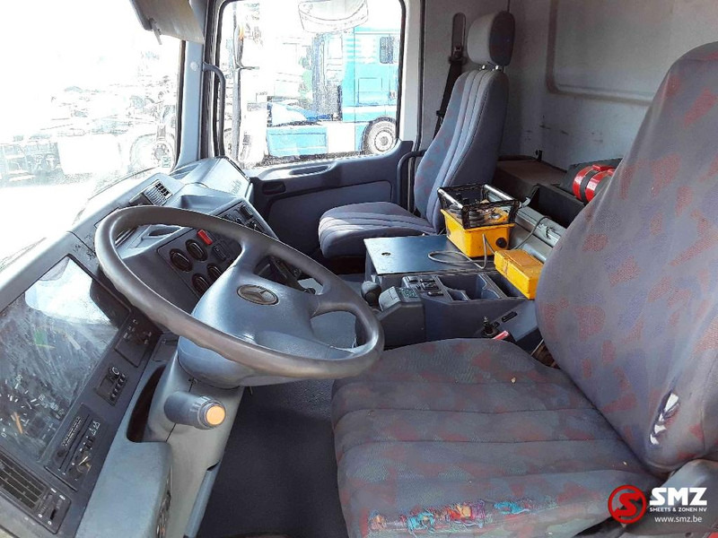 Camion plateau, Camion grue Mercedes-Benz Actros 1831 Atlas Ak140.1A4+remote lames steel 165000km: photos 6