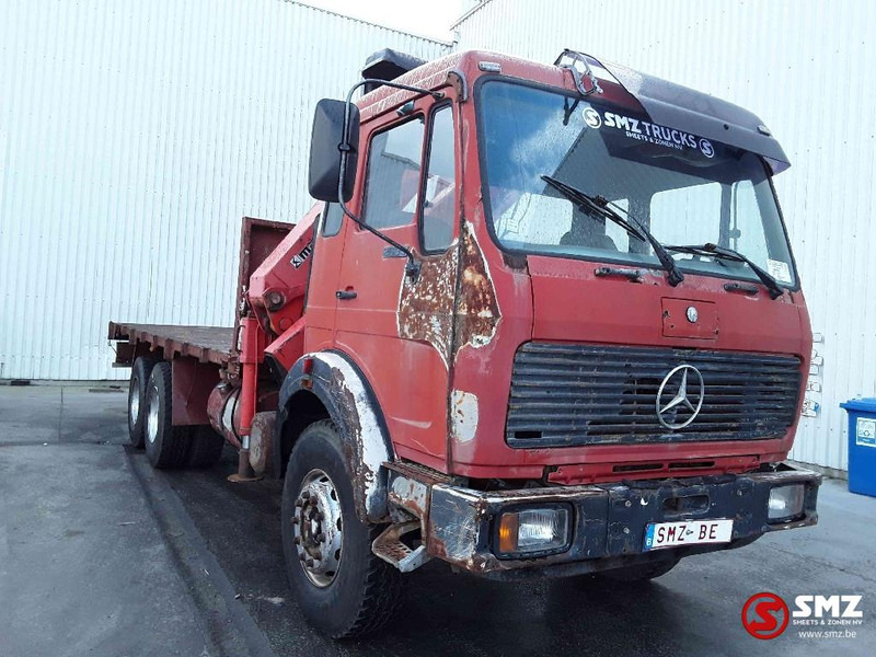 Mercedes-Benz SK 2635 6x4 +marrel 1703 - Camion plateau, Camion grue: photos 1 Mercedes-Benz SK 2635 6x4 +marrel 1703 - Camion plateau, Camion grue: photos 1