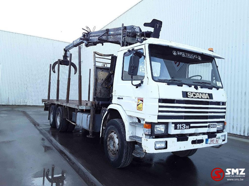 Scania 113 360 Diebolt big axle 12 gear retarder - Camion plateau, Camion grue: photos 1 Scania 113 360 Diebolt big axle 12 gear retarder - Camion plateau, Camion grue: photos 1