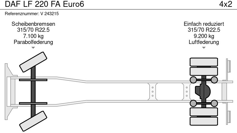 Camion frigorifique DAF LF 220 FA Euro6: photos 14 Camion frigorifique DAF LF 220 FA Euro6: photos 14