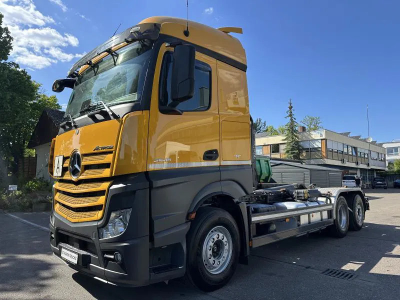 Mercedes-Benz Actros 2546 6x2 2646 Lenk/Lift MEILLER 2170 Intarder - Camion porte-conteneur/ Caisse mobile, Camion grue: photos 2 Mercedes-Benz Actros 2546 6x2 2646 Lenk/Lift MEILLER 2170 Intarder - Camion porte-conteneur/ Caisse mobile, Camion grue: photos 2