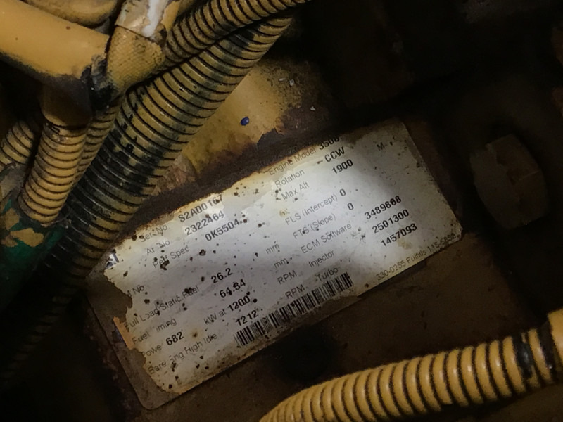 Engins de chantier Caterpillar 3508 S2A MARINE 232-2464 USED: photos 6