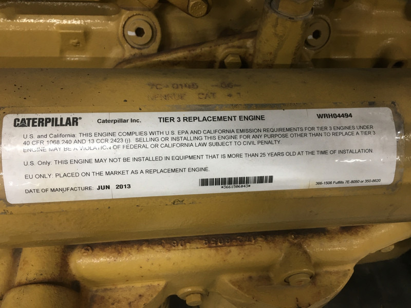 Engins de chantier Caterpillar C18 WRH-3591812 USED: photos 7 Engins de chantier Caterpillar C18 WRH-3591812 USED: photos 7