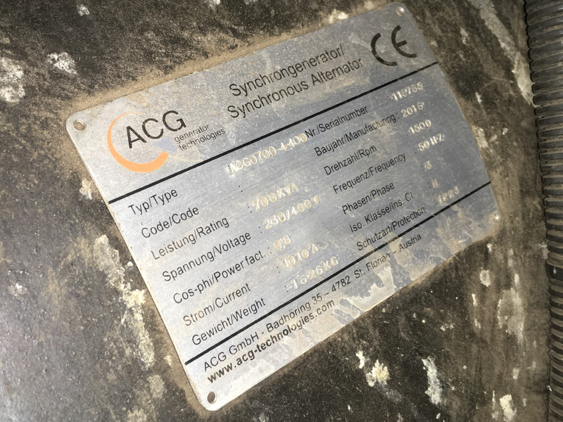 MTU 12V1600G10F GENERATOR 700KVA USED - Groupe électrogène: photos 5 MTU 12V1600G10F GENERATOR 700KVA USED - Groupe électrogène: photos 5