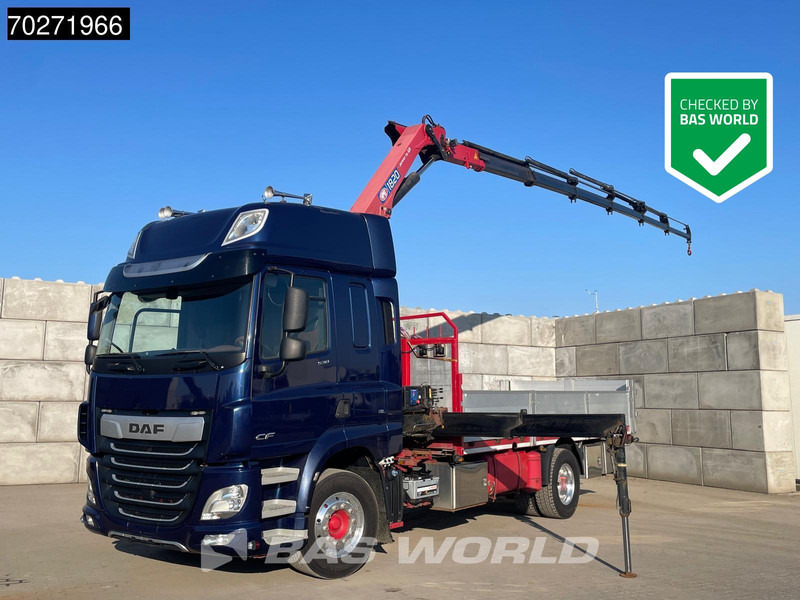 DAF CF 530 4X2 HMF 1820-RC Kran Crane Retarder Space cab Euro 6 - Camion plateau, Camion grue: photos 1 DAF CF 530 4X2 HMF 1820-RC Kran Crane Retarder Space cab Euro 6 - Camion plateau, Camion grue: photos 1