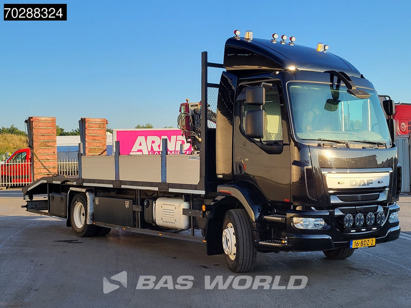 Camion porte-voitures DAF LF 180 4X2 14t NL-Truck Machine transporter Oprijwagen Hydraulic ramps Euro 6: photos 6