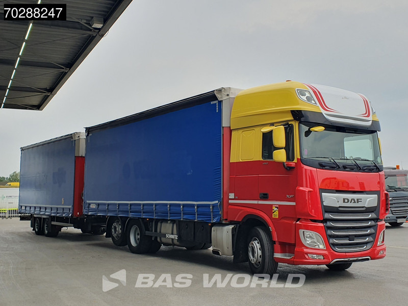 DAF XF 450 6X2 Combi Lift Axle ACC Euro 6 - Camion à rideaux coulissants: photos 3 DAF XF 450 6X2 Combi Lift Axle ACC Euro 6 - Camion à rideaux coulissants: photos 3