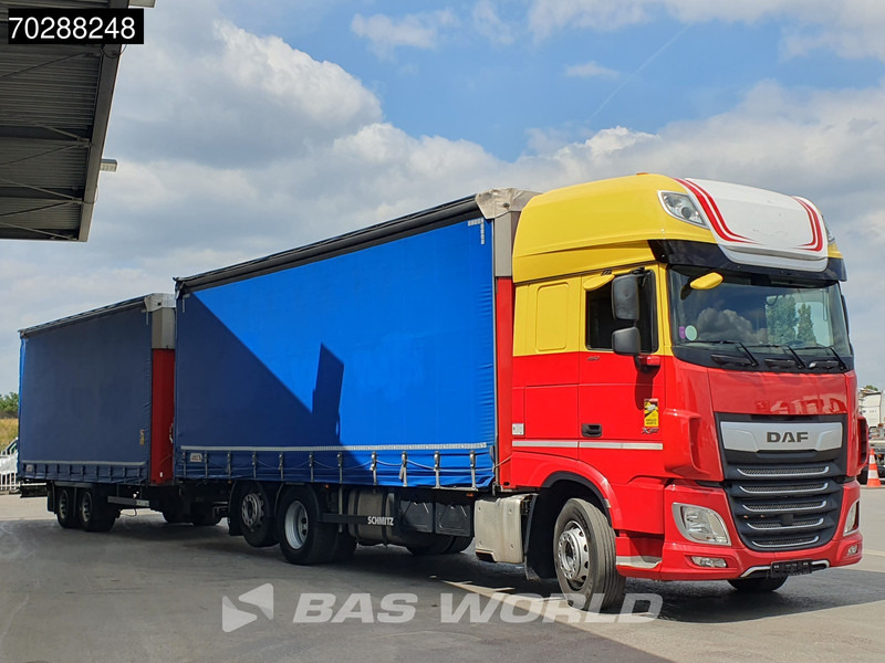 DAF XF 450 6X2 Combi Lift Axle ACC Euro 6 - Camion à rideaux coulissants: photos 3 DAF XF 450 6X2 Combi Lift Axle ACC Euro 6 - Camion à rideaux coulissants: photos 3