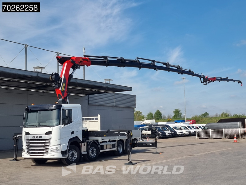 DAF XF 530 8X2 NEW Palfinger PK580 TEC Kran Crane Fly-Jib Winch Lift+Lenkasche Retarder - Camion plateau, Camion grue: photos 2 DAF XF 530 8X2 NEW Palfinger PK580 TEC Kran Crane Fly-Jib Winch Lift+Lenkasche Retarder - Camion plateau, Camion grue: photos 2