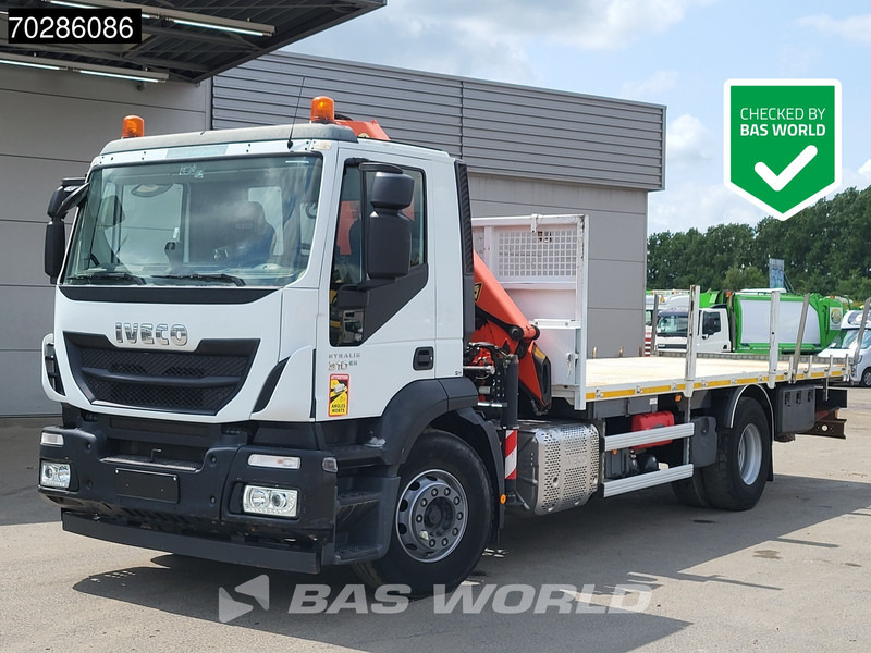 Iveco Stralis 310 4X2 Full Steel Palfinger PK12002-EH A Remote Euro 6 - Camion plateau, Camion grue: photos 1 Iveco Stralis 310 4X2 Full Steel Palfinger PK12002-EH A Remote Euro 6 - Camion plateau, Camion grue: photos 1