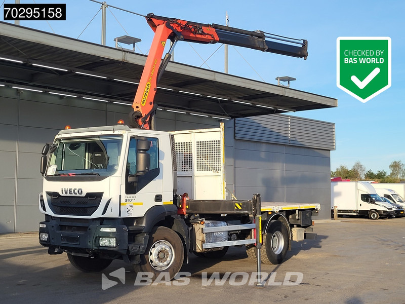 Iveco Stralis 310 4X2 Palfinger PK14002 EH Kran Crane Remote control Big-Axle Euro 6 - Camion plateau, Camion grue: photos 1 Iveco Stralis 310 4X2 Palfinger PK14002 EH Kran Crane Remote control Big-Axle Euro 6 - Camion plateau, Camion grue: photos 1