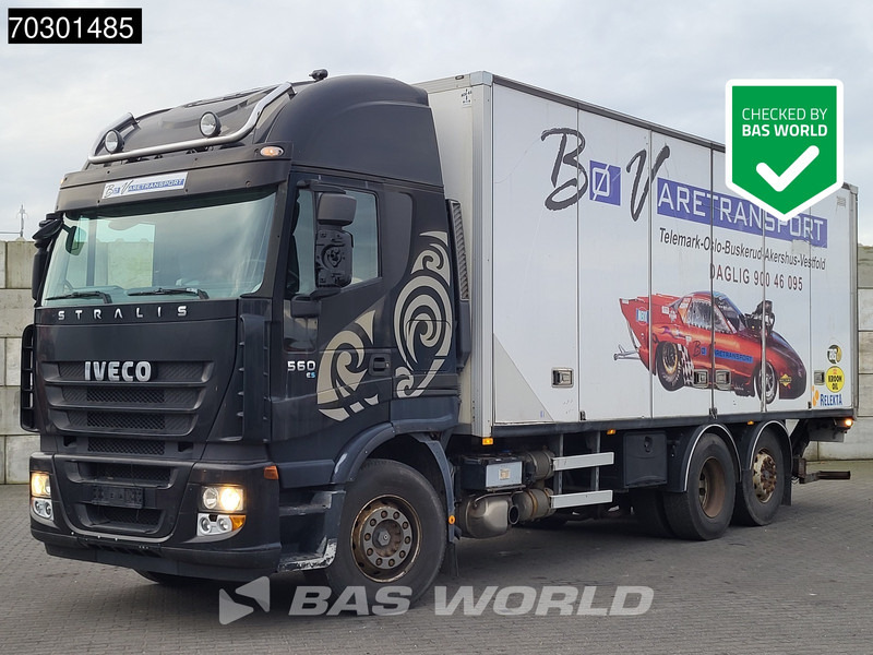 Iveco Stralis 560 6X2 Retarder Automatic Lift Axle 1500kg Tailgate Euro 5 - Camion fourgon: photos 1 Iveco Stralis 560 6X2 Retarder Automatic Lift Axle 1500kg Tailgate Euro 5 - Camion fourgon: photos 1