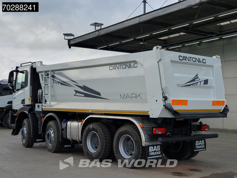 Camion benne neuf Iveco T-Way 450 8X4 NEW! 20m3 Cantoni tipper Steelsuspension Big-Axle Automatic Euro 6: photos 6