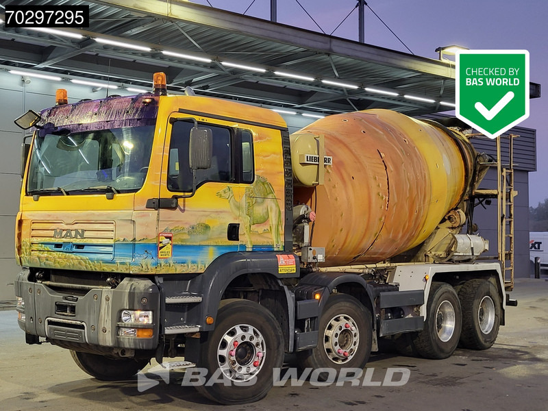 MAN 35.363 8X4 9m3 Liebherr mixer Big-Axle Steelsuspension Automatic Euro 3 - Camion malaxeur: photos 1 MAN 35.363 8X4 9m3 Liebherr mixer Big-Axle Steelsuspension Automatic Euro 3 - Camion malaxeur: photos 1