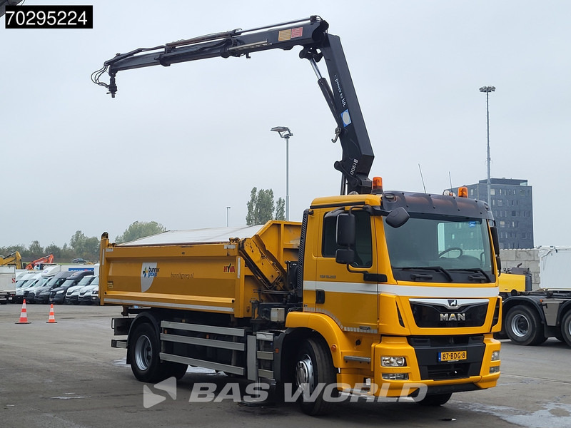 MAN TGM 18.250 TGM 4X2 NL-Truck 10m3 HSW Tipper 13Ton HMF 1300-K2 Crane Automatic Euro 6 - Camion benne, Camion grue: photos 3 MAN TGM 18.250 TGM 4X2 NL-Truck 10m3 HSW Tipper 13Ton HMF 1300-K2 Crane Automatic Euro 6 - Camion benne, Camion grue: photos 3