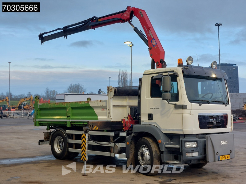 MAN TGM 18.290 4X2 HMF1035-K2 Crane Kran 6m3 3-side tipper Automatic Euro 5 - Camion benne, Camion grue: photos 3 MAN TGM 18.290 4X2 HMF1035-K2 Crane Kran 6m3 3-side tipper Automatic Euro 5 - Camion benne, Camion grue: photos 3