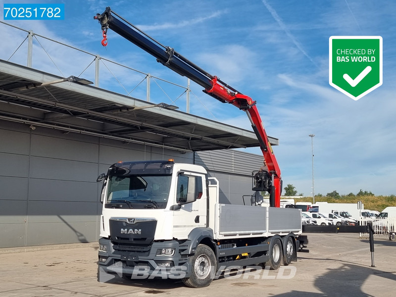 MAN TGS 26.440 6X2 NEW NL-Truck Palfinger PK 20.501 L TEC3 Kran Crane Euro 6 - Camion plateau, Camion grue: photos 1 MAN TGS 26.440 6X2 NEW NL-Truck Palfinger PK 20.501 L TEC3 Kran Crane Euro 6 - Camion plateau, Camion grue: photos 1