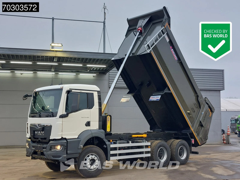 MAN TGS 33.480 6X4 NEW! 20m3 Tipper Steelsuspension Big-Axle Automatic Euro 6 - Camion benne: photos 1 MAN TGS 33.480 6X4 NEW! 20m3 Tipper Steelsuspension Big-Axle Automatic Euro 6 - Camion benne: photos 1