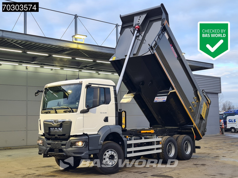MAN TGS 33.480 6X4 NEW! 20m3 Tipper Steelsuspension Big-Axle Automatic Euro 6 - Camion benne: photos 1 MAN TGS 33.480 6X4 NEW! 20m3 Tipper Steelsuspension Big-Axle Automatic Euro 6 - Camion benne: photos 1