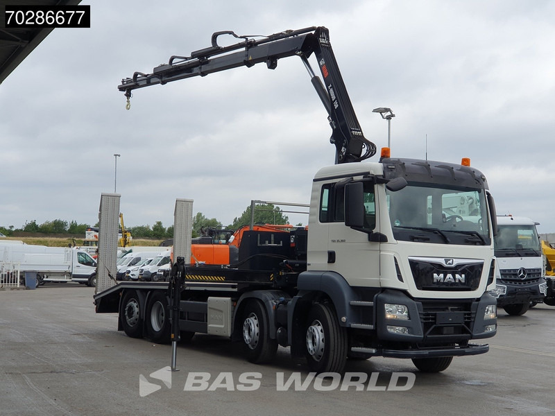 MAN TGS 35.360 8X2 HIAB X-Hiduo 158 BS-3 Crane Lift+lenkasche Machine transporter Euro 6 - Camion porte-voitures, Camion grue: photos 3 MAN TGS 35.360 8X2 HIAB X-Hiduo 158 BS-3 Crane Lift+lenkasche Machine transporter Euro 6 - Camion porte-voitures, Camion grue: photos 3