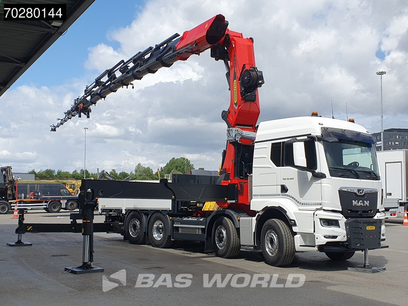 MAN TGS 35.520 8X4 Palfinger PK135.002 TEC 7 Kran Crane Hydrodrive Lift+steering axle Navi LED Euro 6 - Camion plateau, Camion grue: photos 3 MAN TGS 35.520 8X4 Palfinger PK135.002 TEC 7 Kran Crane Hydrodrive Lift+steering axle Navi LED Euro 6 - Camion plateau, Camion grue: photos 3