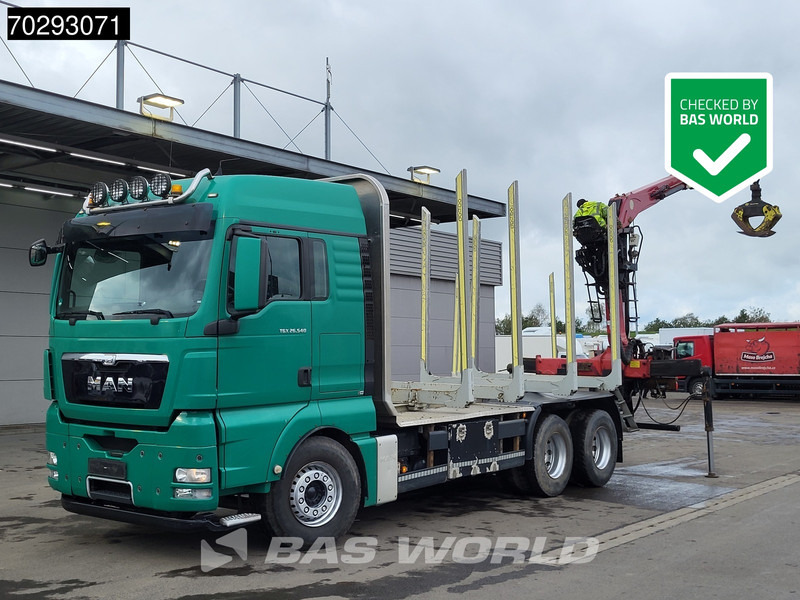 MAN TGX 26.540 6X4 TAJFUN L150Z.96 woodcrane Holztransport Manual Retarder Euro 5 - Camion grumier, Camion grue: photos 1 MAN TGX 26.540 6X4 TAJFUN L150Z.96 woodcrane Holztransport Manual Retarder Euro 5 - Camion grumier, Camion grue: photos 1