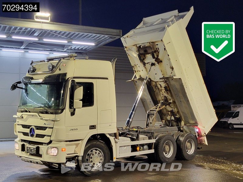 Mercedes-Benz Actros 2655 Actros 6X4 V8 Retarder Big-Axle Steelsuspension 11m3 Euro 5 - Camion benne: photos 1 Mercedes-Benz Actros 2655 Actros 6X4 V8 Retarder Big-Axle Steelsuspension 11m3 Euro 5 - Camion benne: photos 1