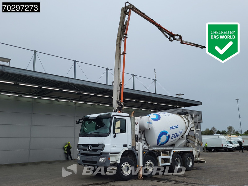 Mercedes-Benz Actros 3241 8X4 7m3 Mecbo Mixer Big-Axle Steelsuspension Pompe+Mixer Euro 5 - Camion pompe: photos 1 Mercedes-Benz Actros 3241 8X4 7m3 Mecbo Mixer Big-Axle Steelsuspension Pompe+Mixer Euro 5 - Camion pompe: photos 1