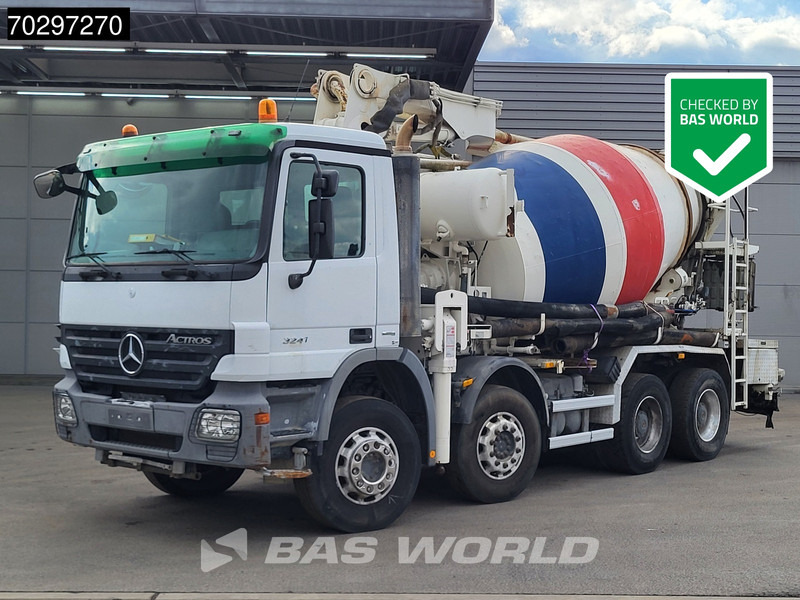 Mercedes-Benz Actros 3241 8X4 Putzmeister TMM 21-3 Mixer Big-Axle Steelsuspension Automatic Euro 4 - Camion pompe: photos 1 Mercedes-Benz Actros 3241 8X4 Putzmeister TMM 21-3 Mixer Big-Axle Steelsuspension Automatic Euro 4 - Camion pompe: photos 1