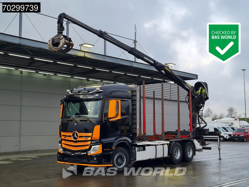 Mercedes-Benz Actros 3353 6X4 Palfinger Epsilon M12Z woodcrane Holztransport Retarder Euro 6 - Camion grumier, Camion grue: photos 1 Mercedes-Benz Actros 3353 6X4 Palfinger Epsilon M12Z woodcrane Holztransport Retarder Euro 6 - Camion grumier, Camion grue: photos 1