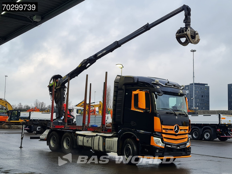 Mercedes-Benz Actros 3353 6X4 Palfinger Epsilon M12Z woodcrane Holztransport Retarder Euro 6 - Camion grumier, Camion grue: photos 3 Mercedes-Benz Actros 3353 6X4 Palfinger Epsilon M12Z woodcrane Holztransport Retarder Euro 6 - Camion grumier, Camion grue: photos 3