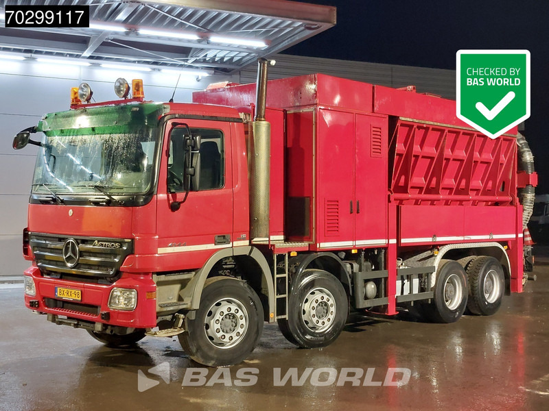 Mercedes-Benz Actros 4144 Actros 8X4 10m3 RESCHWITZER ESE 32/10-DV-K Saugbagger Big-Axle Euro 5 - Camion hydrocureur: photos 1 Mercedes-Benz Actros 4144 Actros 8X4 10m3 RESCHWITZER ESE 32/10-DV-K Saugbagger Big-Axle Euro 5 - Camion hydrocureur: photos 1