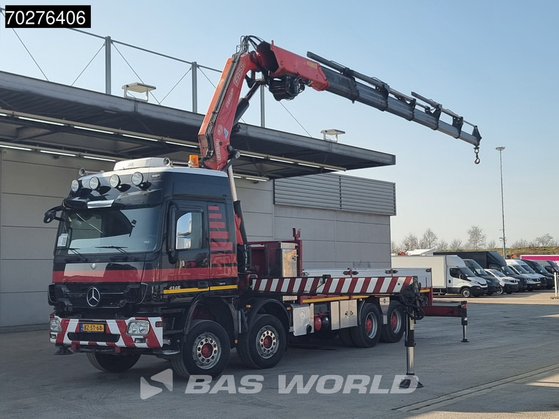 Mercedes-Benz Actros 4146 8X4 FASSI F600AXP.26 Crane Kran NL-Truck Euro 5 - Camion plateau, Camion grue: photos 1 Mercedes-Benz Actros 4146 8X4 FASSI F600AXP.26 Crane Kran NL-Truck Euro 5 - Camion plateau, Camion grue: photos 1