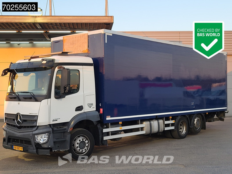 Mercedes-Benz Antos 2533 6X2 26.5 tonner NL-Truck Ladebordwand Automatic Euro 6 - Camion fourgon: photos 1 Mercedes-Benz Antos 2533 6X2 26.5 tonner NL-Truck Ladebordwand Automatic Euro 6 - Camion fourgon: photos 1