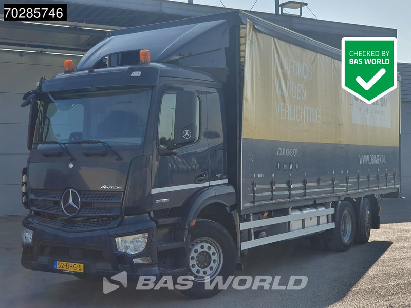 Mercedes-Benz Antos 2835 6X2 28ton NL-Truck Lift+lenkasche Automatic Navi Euro 6 - Camion à rideaux coulissants: photos 1 Mercedes-Benz Antos 2835 6X2 28ton NL-Truck Lift+lenkasche Automatic Navi Euro 6 - Camion à rideaux coulissants: photos 1