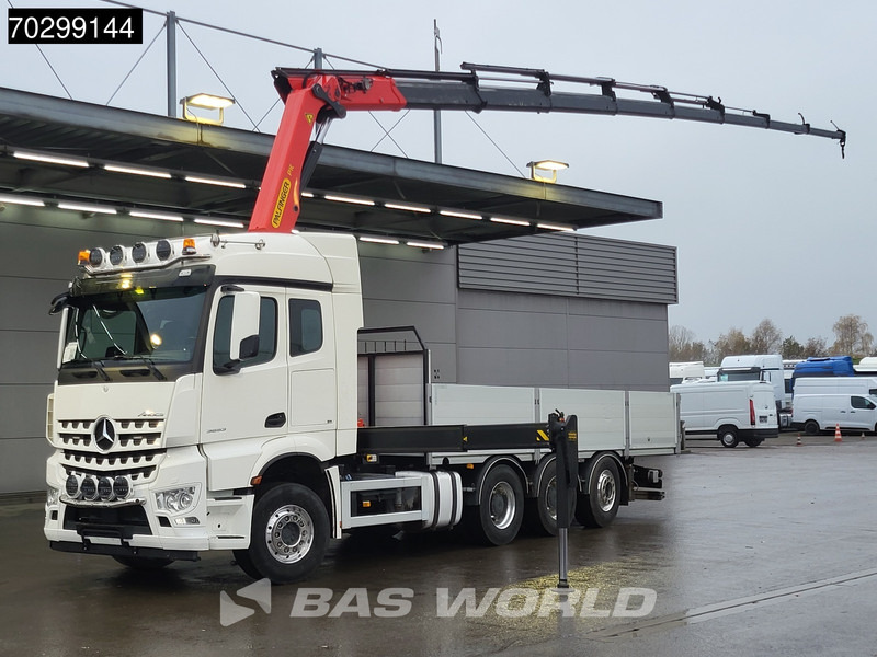 Mercedes-Benz Aroc 3653 Arocs 8X4 Palfinger PK26002-EH G Kran Crane Remote Lift + steering axle Euro 6 - Camion plateau, Camion grue: photos 1 Mercedes-Benz Aroc 3653 Arocs 8X4 Palfinger PK26002-EH G Kran Crane Remote Lift + steering axle Euro 6 - Camion plateau, Camion grue: photos 1
