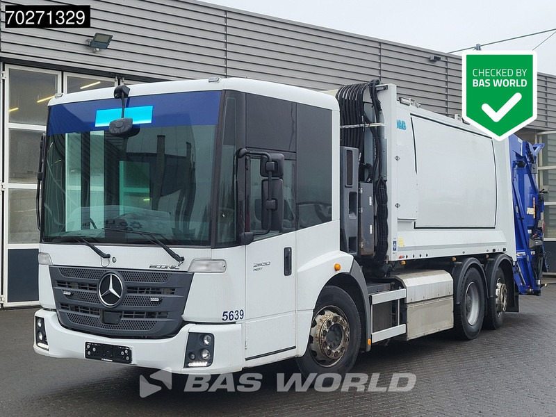 Mercedes-Benz Econic 2630 6X2 17m3 Joab Anaconda twin Lenkachse CNG Euro 6 - Benne à ordures ménagères: photos 1 Mercedes-Benz Econic 2630 6X2 17m3 Joab Anaconda twin Lenkachse CNG Euro 6 - Benne à ordures ménagères: photos 1
