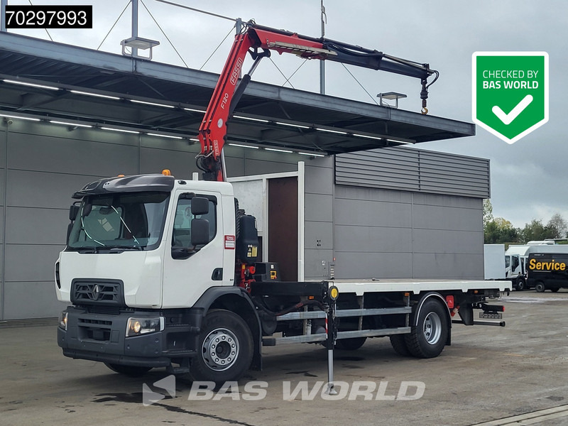 Renault C 320 C 4X2 Fassi F120B.1.22 Crane Remote Automatic Euro 6 - Camion plateau, Camion grue: photos 1 Renault C 320 C 4X2 Fassi F120B.1.22 Crane Remote Automatic Euro 6 - Camion plateau, Camion grue: photos 1