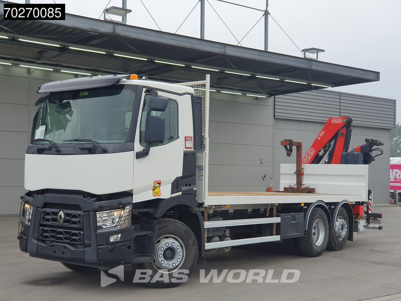 Renault C 380 6X2 Fassi F155A.0.23 E-ACTIVE Remote Control Euro 6 - Camion plateau, Camion grue: photos 2 Renault C 380 6X2 Fassi F155A.0.23 E-ACTIVE Remote Control Euro 6 - Camion plateau, Camion grue: photos 2