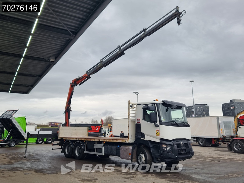 Renault C 380 6X4 Palfinger PK18002-EH C Remote Retarder Euro 6 - Camion plateau, Camion grue: photos 3 Renault C 380 6X4 Palfinger PK18002-EH C Remote Retarder Euro 6 - Camion plateau, Camion grue: photos 3
