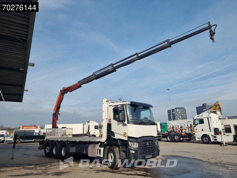 Renault C 380 8X4 Palfinger PK 23001 EH Remote Lift+Lenkachse Euro 6 - Camion plateau, Camion grue: photos 3 Renault C 380 8X4 Palfinger PK 23001 EH Remote Lift+Lenkachse Euro 6 - Camion plateau, Camion grue: photos 3