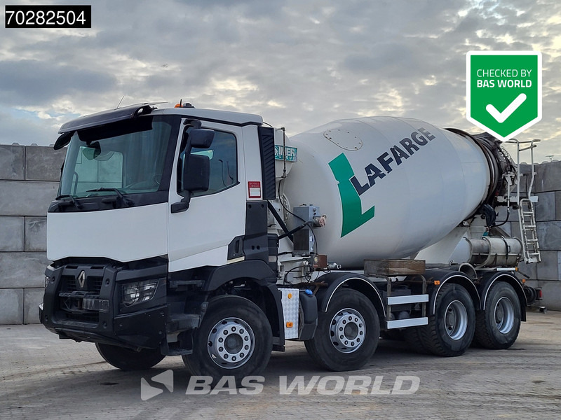 Renault C 430 8X4 9m3 Big-Axle Steelsuspension Euro 6 - Camion malaxeur: photos 1 Renault C 430 8X4 9m3 Big-Axle Steelsuspension Euro 6 - Camion malaxeur: photos 1